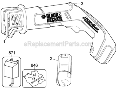 Part Location Diagram of 582593-00 DeWALT Blade Clamp